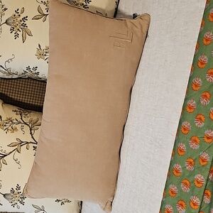 Ralph Lauren Lumbar Pillow Cover Only Tan Beige 26 X 14